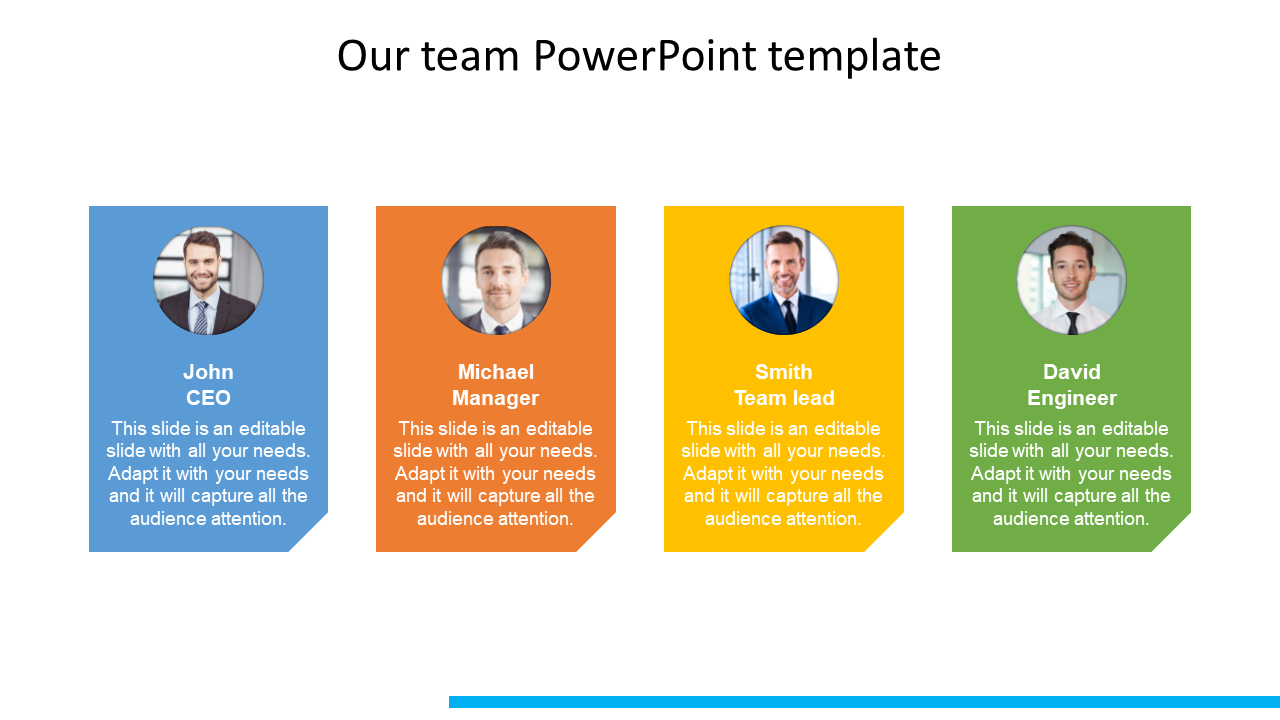 our team powerpoint template